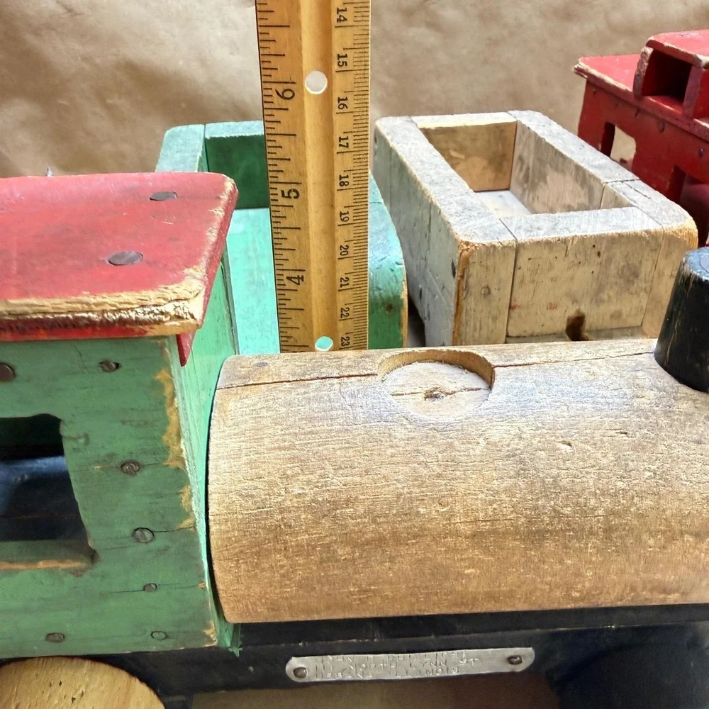 Handmade vintage wooden